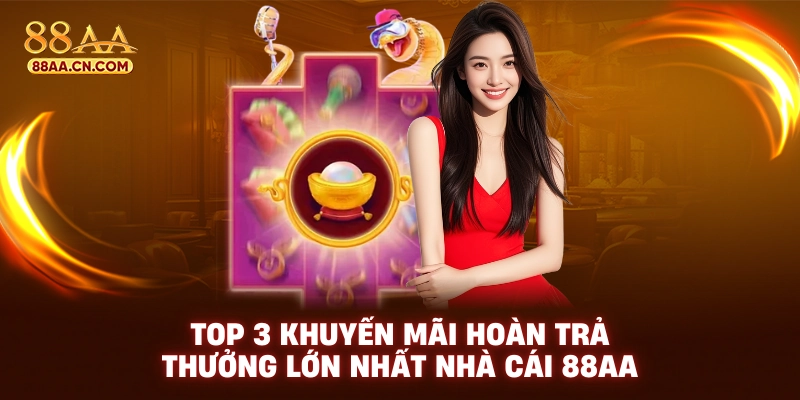 Top 3 khuyến mãi hoàn trả thưởng lớn nhất nhà cái 88aa